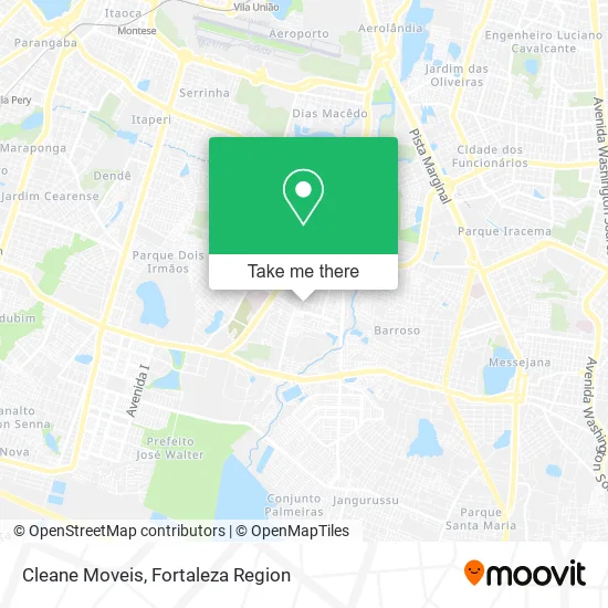 Cleane Moveis map