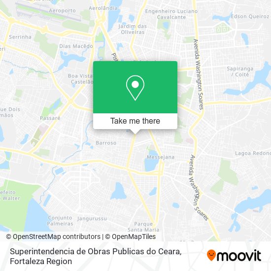 Superintendencia de Obras Publicas do Ceara map