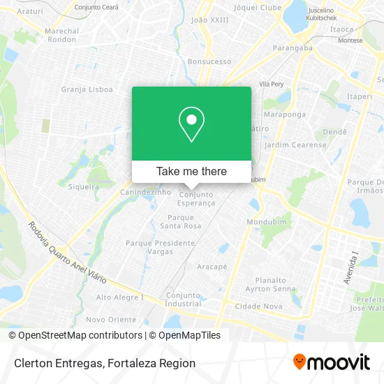 Clerton Entregas map