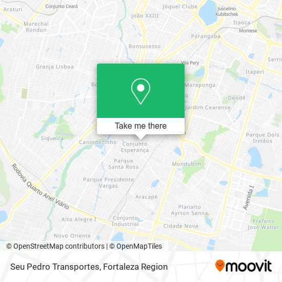 Mapa Seu Pedro Transportes