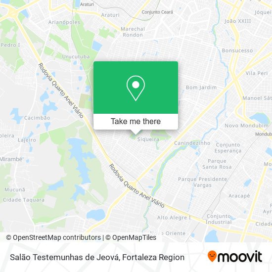 Salão Testemunhas de Jeová map