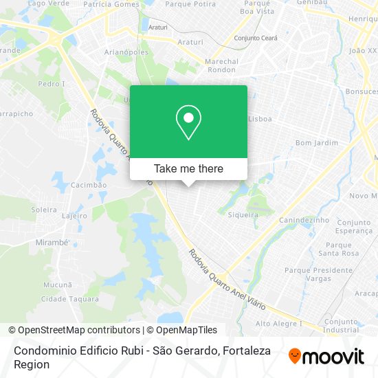 Mapa Condominio Edificio Rubi - São Gerardo