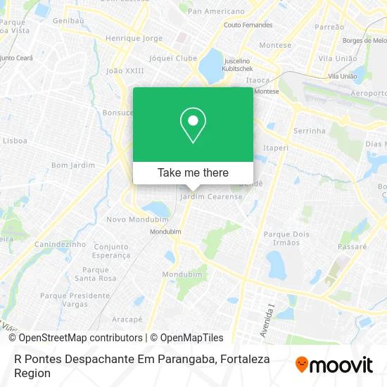 R Pontes Despachante Em Parangaba map