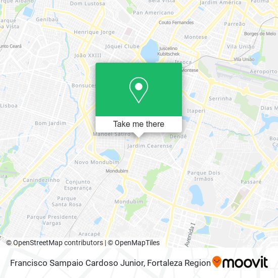 Francisco Sampaio Cardoso Junior map