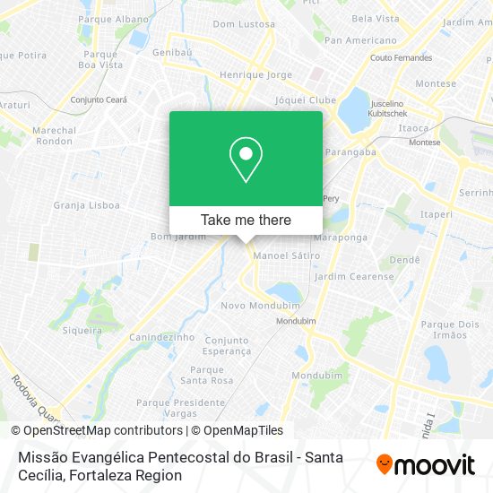 Missão Evangélica Pentecostal do Brasil - Santa Cecília map