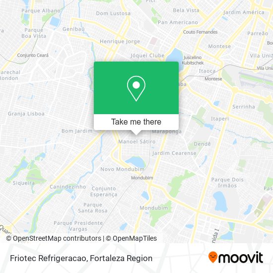 Friotec Refrigeracao map