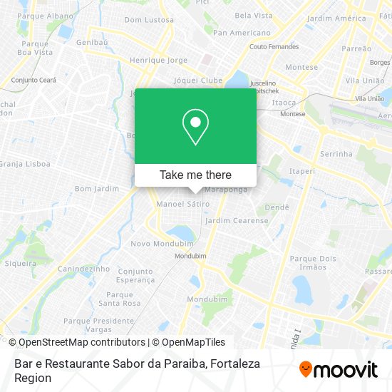 Bar e Restaurante Sabor da Paraiba map