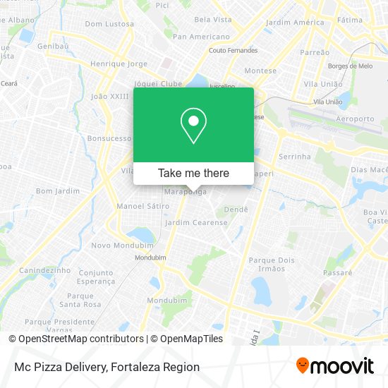 Mc Pizza Delivery map