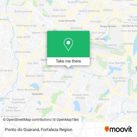 Ponto do Guaraná map