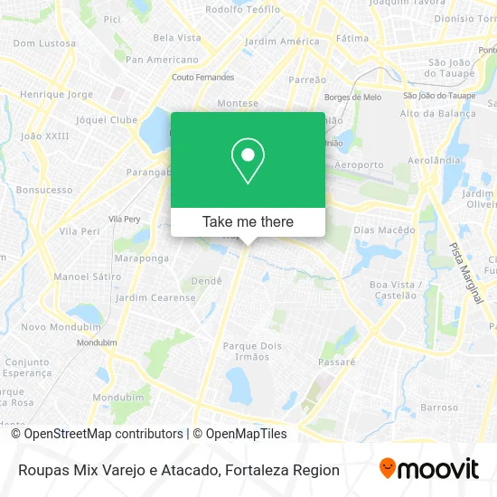 Roupas Mix Varejo e Atacado map