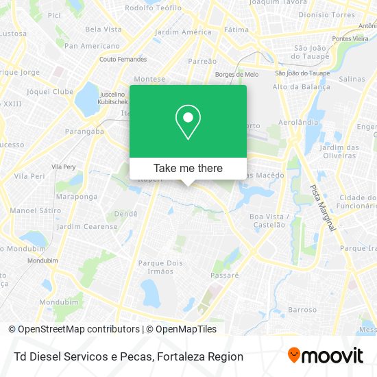 Td Diesel Servicos e Pecas map