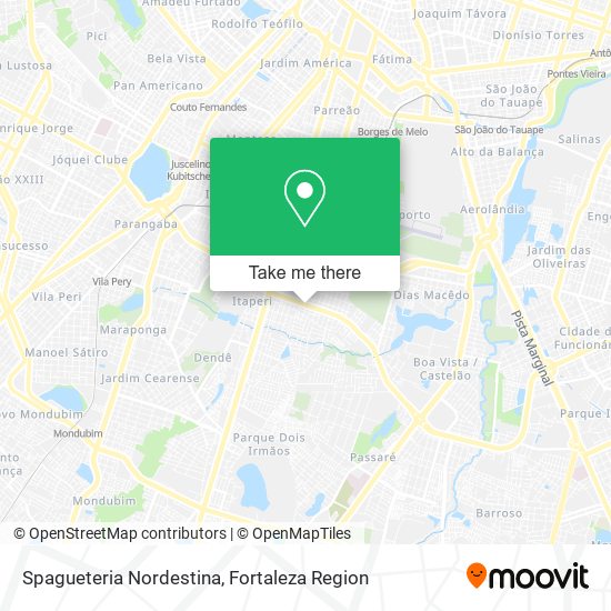 Spagueteria Nordestina map