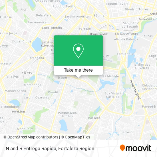N and R Entrega Rapida map