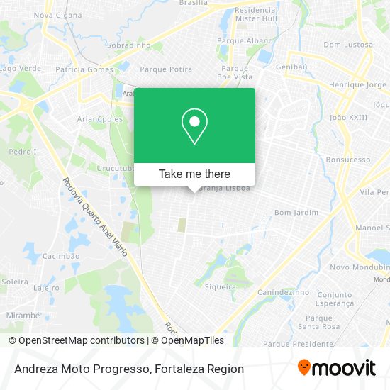 Andreza Moto Progresso map