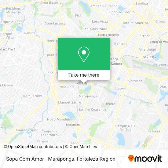 Sopa Com Amor - Maraponga map