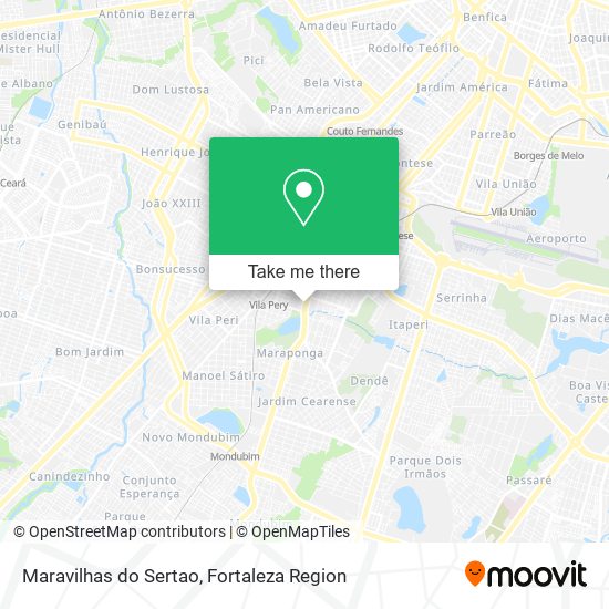 Mapa Maravilhas do Sertao