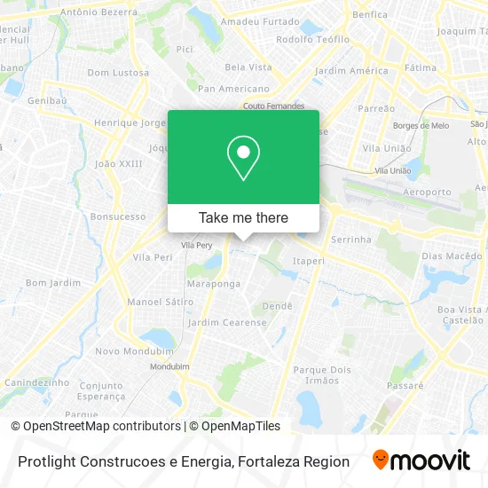 Protlight Construcoes e Energia map