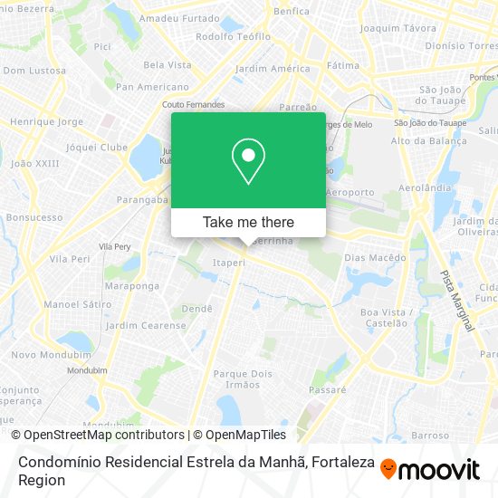 Mapa Condomínio Residencial Estrela da Manhã