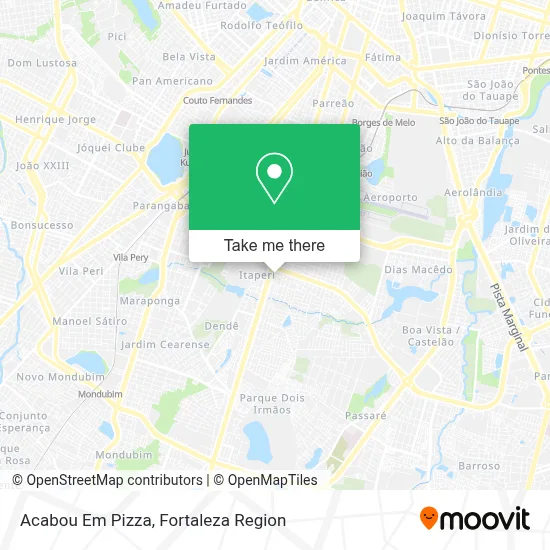 Acabou Em Pizza map