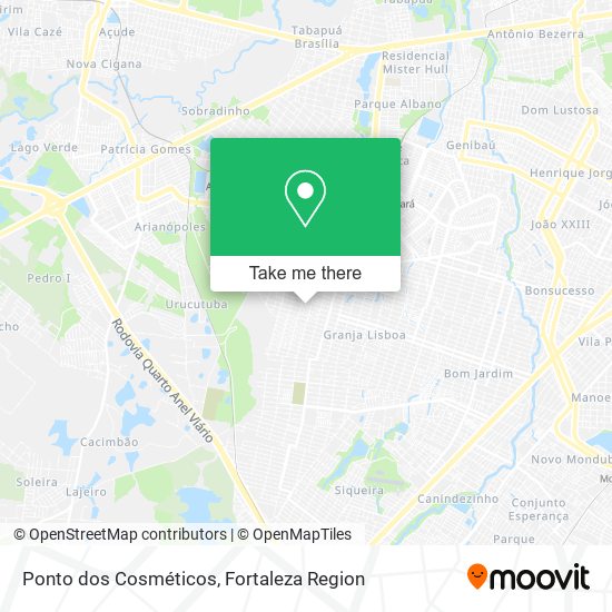 Ponto dos Cosméticos map