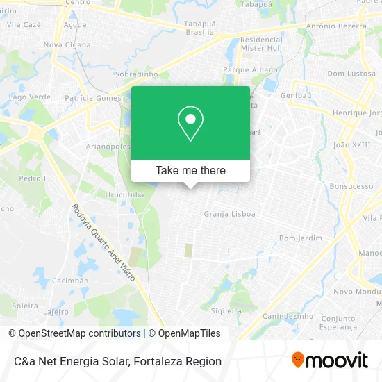 C&a Net Energia Solar map