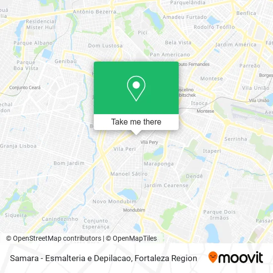 Samara - Esmalteria e Depilacao map