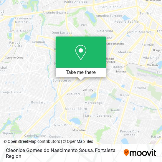 Cleonice Gomes do Nascimento Sousa map