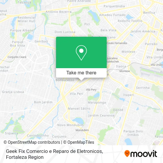 Geek Fix Comercio e Reparo de Eletronicos map