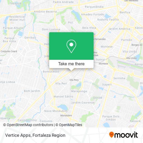 Vertice Apps map