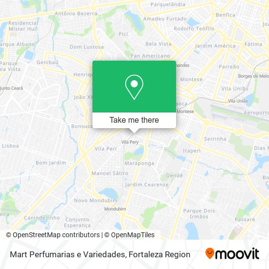 Mart Perfumarias e Variedades map