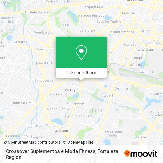 Mapa Crossover Suplementos e Moda Fitness