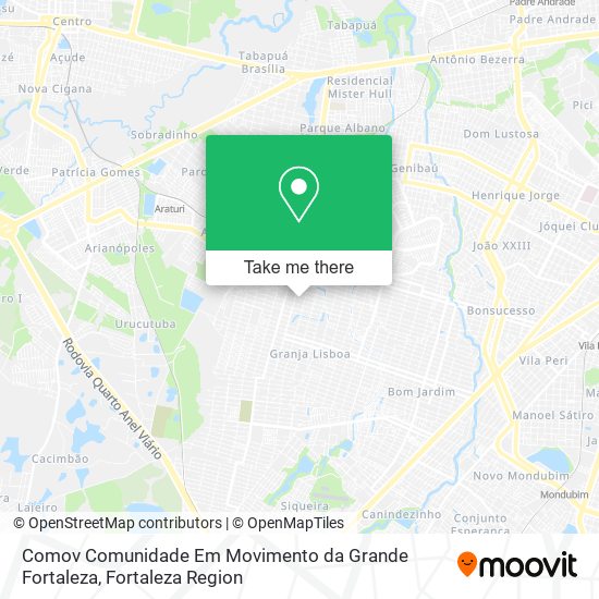 Comov Comunidade Em Movimento da Grande Fortaleza map