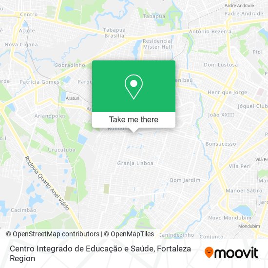 Centro Integrado de Educação e Saúde map