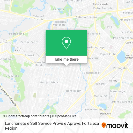 Lanchonete e Self Service Prove e Aprove map