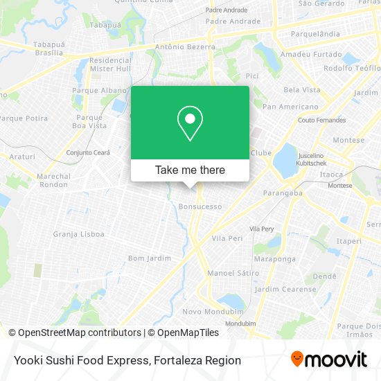 Yooki Sushi Food Express map