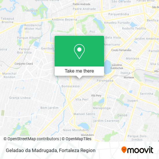 Geladao da Madrugada map