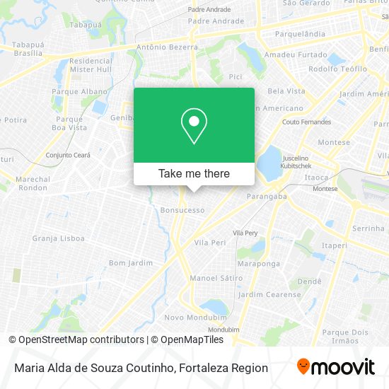 Maria Alda de Souza Coutinho map