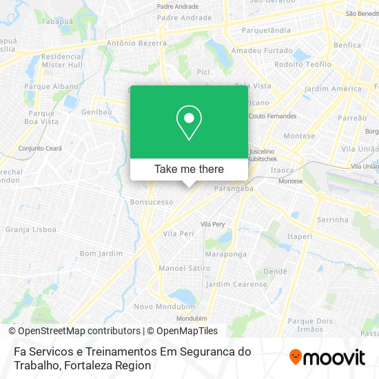 Mapa Fa Servicos e Treinamentos Em Seguranca do Trabalho