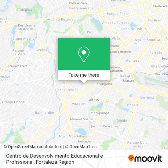 Centro de Desenvolvimento Educacional e Profissional map