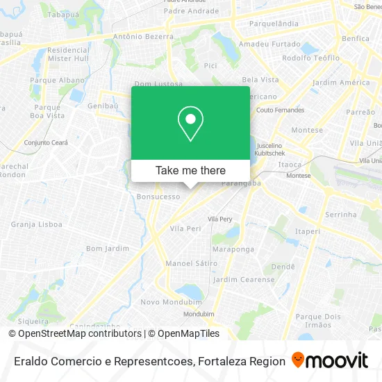 Eraldo Comercio e Representcoes map