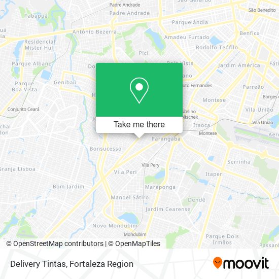 Mapa Delivery Tintas