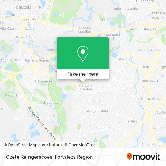 Ozete Refrigeracoes map