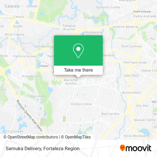 Samuka Delivery map