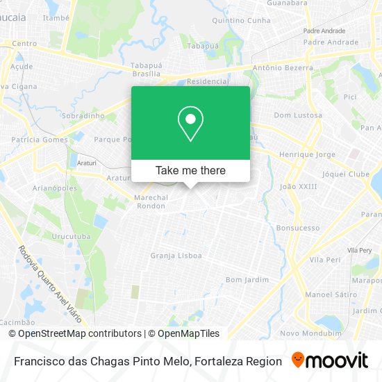 Mapa Francisco das Chagas Pinto Melo