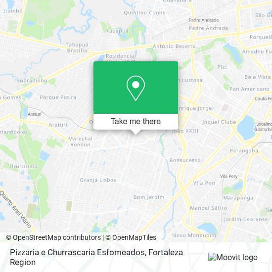 Pizzaria e Churrascaria Esfomeados map