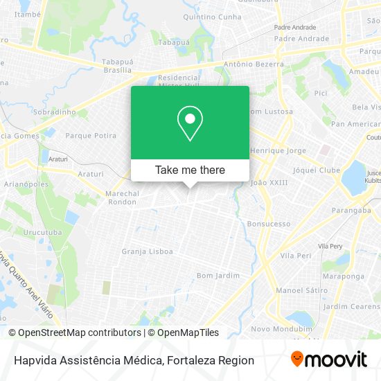 Hapvida Assistência Médica map