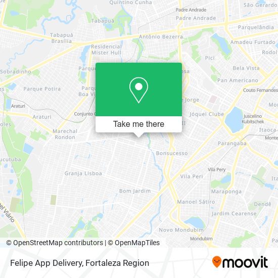 Mapa Felipe App Delivery