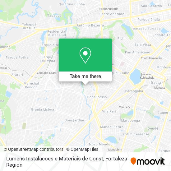 Mapa Lumens Instalacoes e Materiais de Const