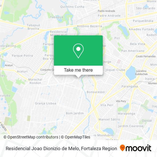 Residencial Joao Dionizio de Melo map