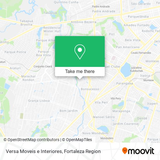 Versa Moveis e Interiores map